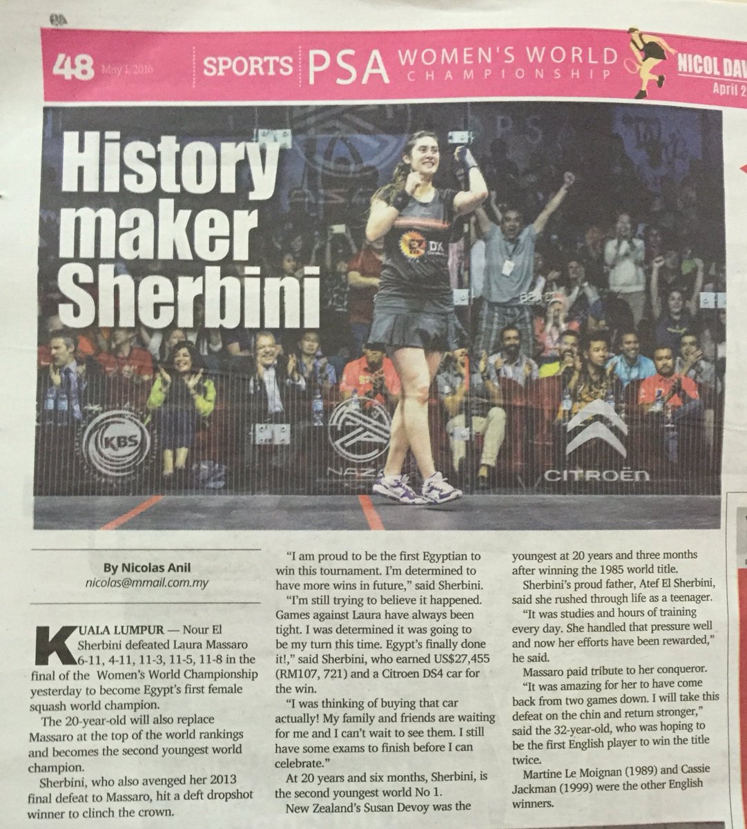 PSAWWCKL's tweet photo. Great coverage by @malaymail on @noursherbini's epic #psawwckl victory! https://t.co/Igsi1jK8Th