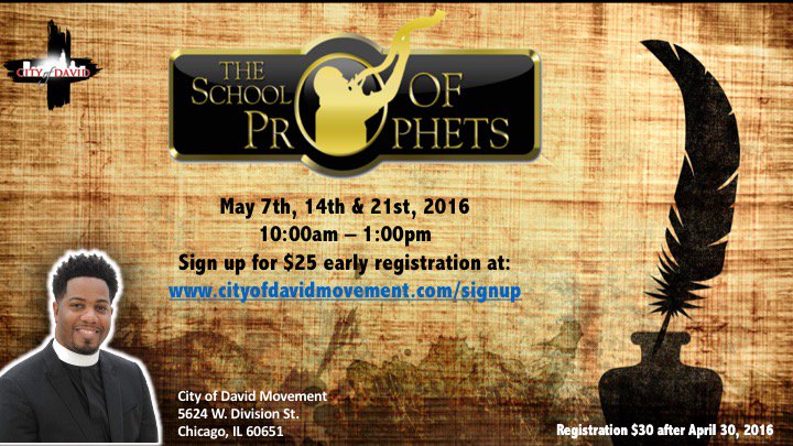 The #SchoolofProphets is coming THIS WEEK! Visit cityofdavidmovement.com/signup to register!