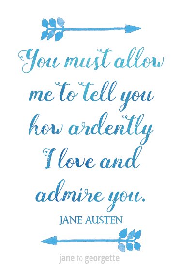 A classic #JaneAusten quote 💕 #MrDarcy #PrideandPrejudice