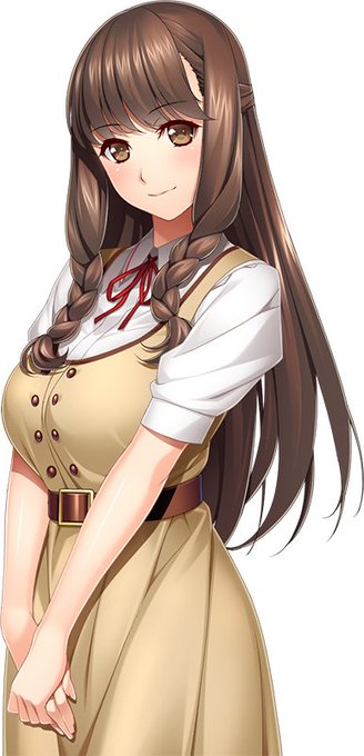 次回作の立ち絵CGです('ー`)。まだ彩色の途中ですけどね…('・ω・`) 