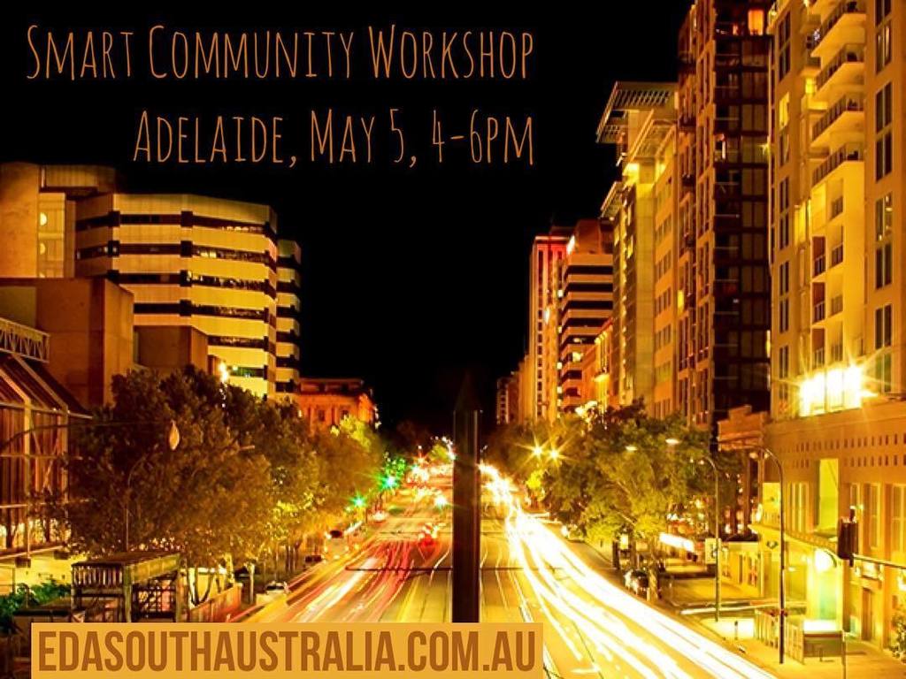 Hope we'll see you Thursday afternoon at the #SmartCommunity workshop in #Adelaide. Details on the #EconomicDevelop…