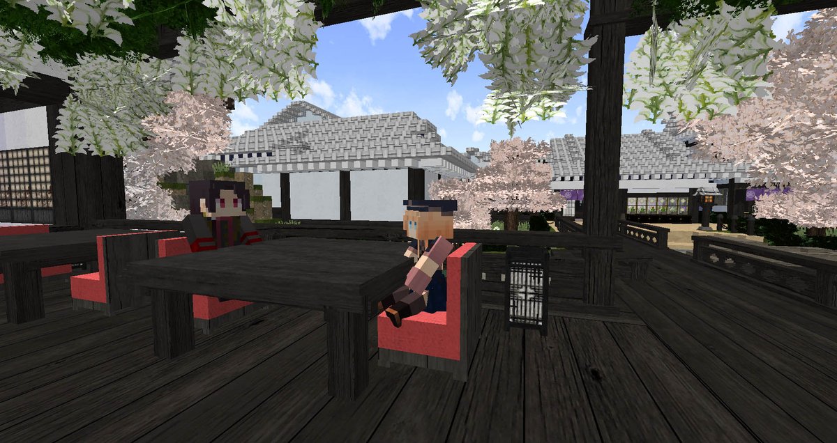 Tea まいくらんぶ Twitterren マイクラ本丸 竹mod入れたくて1 8 9へお引越し Customnpcでキャストを追加してみました 乱ちゃんと加州君のお気に入りお茶屋さんで女子会 松葉さんの乱ちゃんにスカート履かせてみました Customnpcすごい