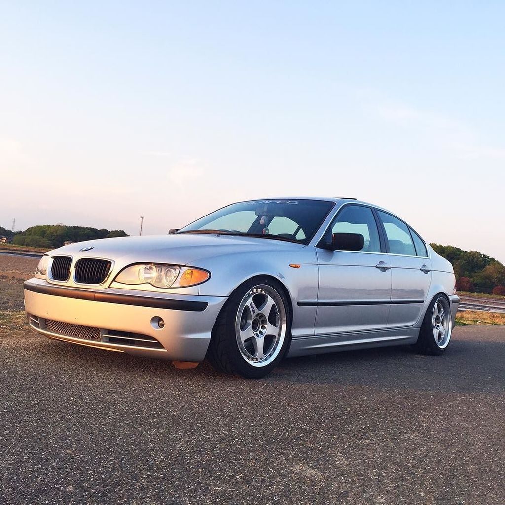 slammedbimmers's tweet photo. My E46 Makeover!! ellipsoid121→NISMO LM-GT2😎 #bmw #e46 #330i #M54 #titansilver #nismo #lmgt2 #genuine #camber #inst… https://t.co/TX74IeTVTj