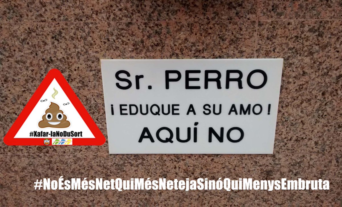 aj_algemesi's tweet photo. Sr. Gos eduque al seu propietari. A les nostres voreres no..
Campanya ciutadana educada #StopCaques
#XafarLaNoDuSort https://t.co/ubfkUhksVS