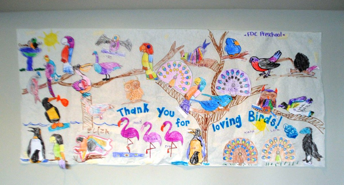 National_Aviary's tweet photo. Thank you to the students of the Family Development Center Preschool for the wonderful banner! Visit again soon! https://t.co/SFQVQUFouB