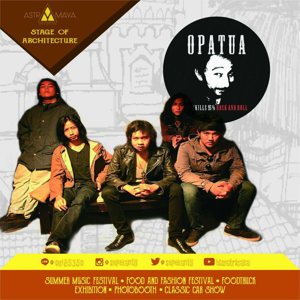 ASTRAMAYA 2016
STAGE OF ARCHITECTURE  

And this awesome band <a href="/OPATUA/">OPATUA</a> will on stage.... tmi.me/1fdI3S