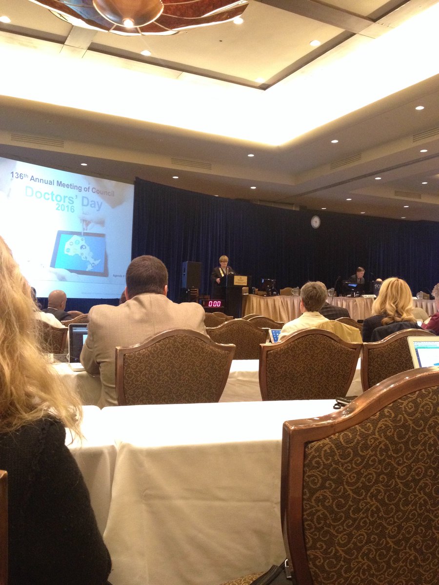 bjaychau's tweet photo. Passionate and emotional first speech by new @OntariosDoctors pres @VirginiaWalley.  Great messages and goals! https://t.co/u9TQMBGJ0C