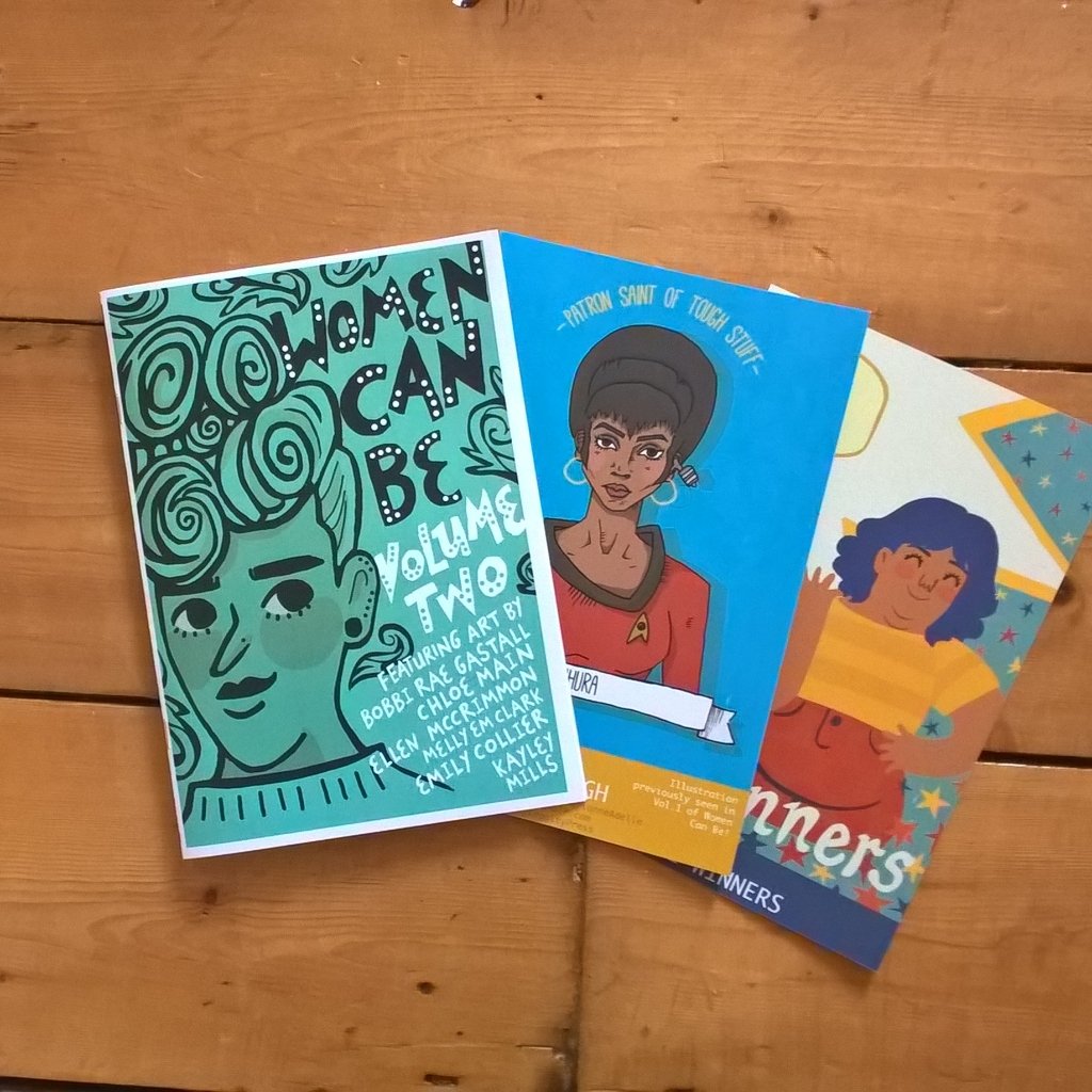 WomenCanBe's tweet image. Volume Two of #WomenCanBe is out tomorrow! With each issue you get two mini prints!