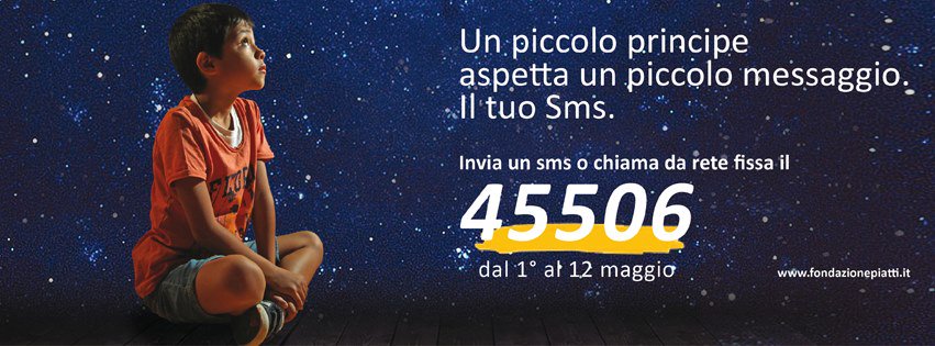 Basta un sms al 45506! <a href="/fondpiatti/">Fondazione Piatti</a>