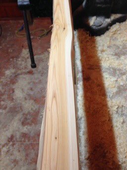 delobows's tweet image. Beginning stages of an English yew longbow