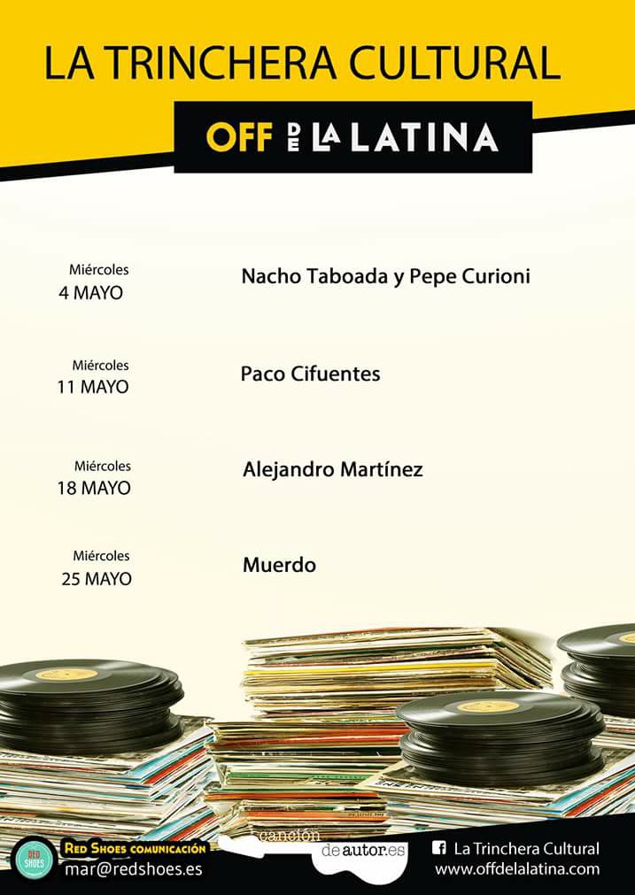 MIÉRCOLES musicales del mes de MAYO en <a href="/LaTrincheraOff/">LaTrincheraCultural</a> del <a href="/OFFdeLaLatina/">lasandra shady</a>