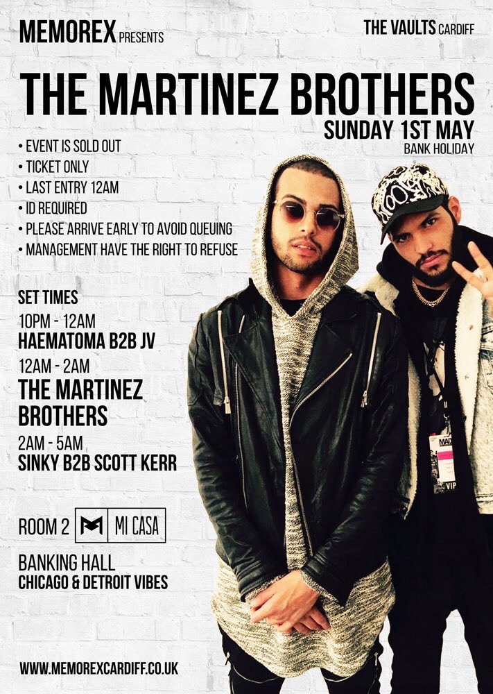 abbey_nationalx's tweet image. Roll on tonight 🔈😏👅 @themartinezbros @MemorexCardiff @VaultsPresents