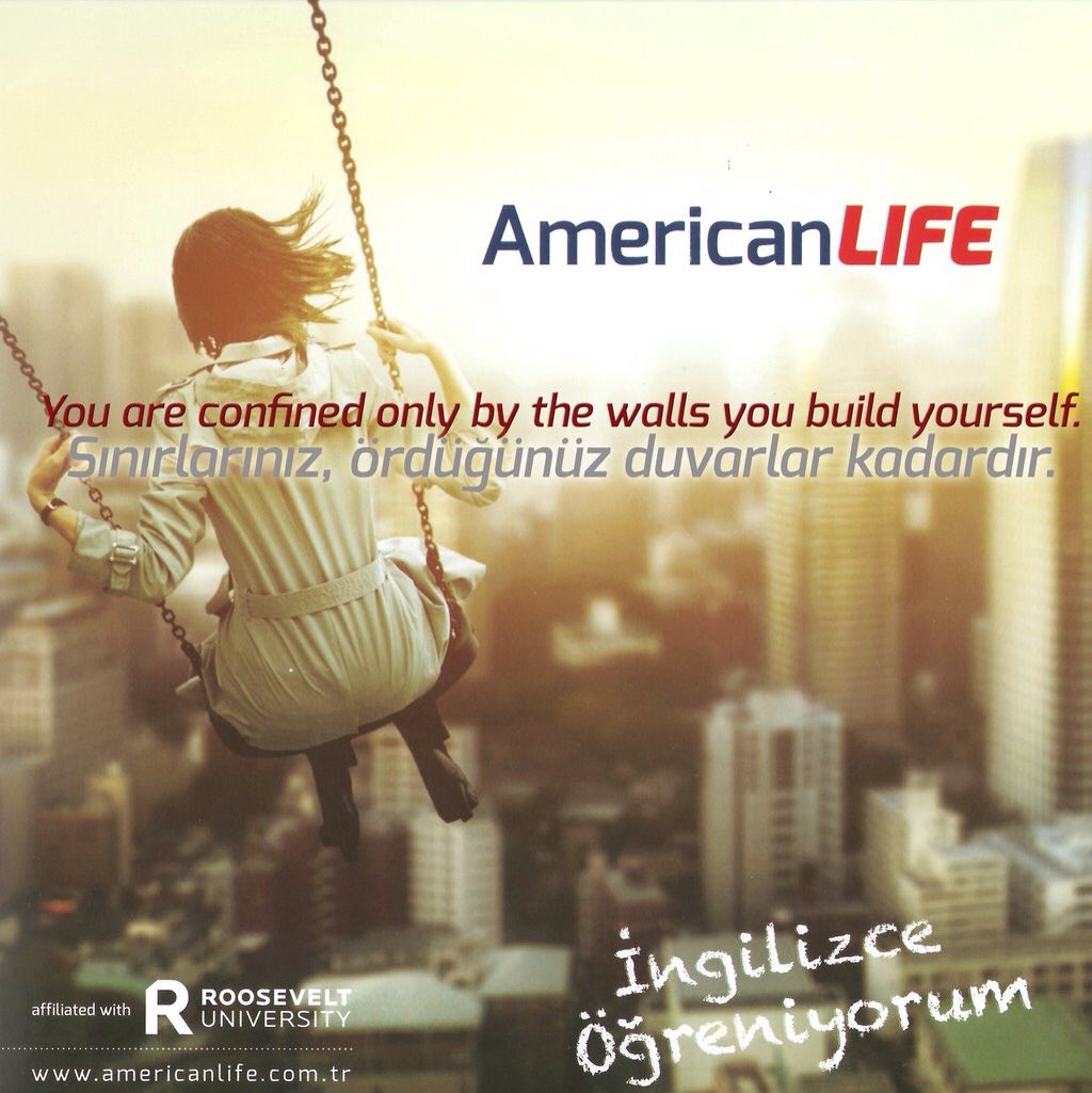 Hayallerinizin karşılığı AmericanLIFE'da.. Okulumuza bekliyoruz..