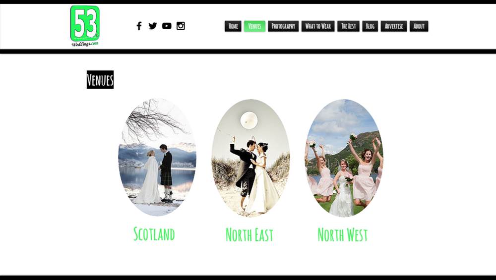 Your dedicated website for #weddings in #Scotland, #NorthEast &amp; #NorthWest. Weddings 53 degrees &amp; above #53weddings
