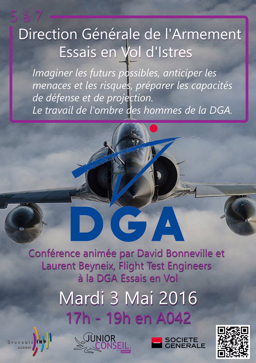 JuniorEsisar's tweet photo. Rappel : notre 5 à 7 sur la DGA d'Istres aura lieu Mardi 3 mai à 17h ! Invités : Laurent Beyneix et David Bonneville https://t.co/MqNsfq3ke1