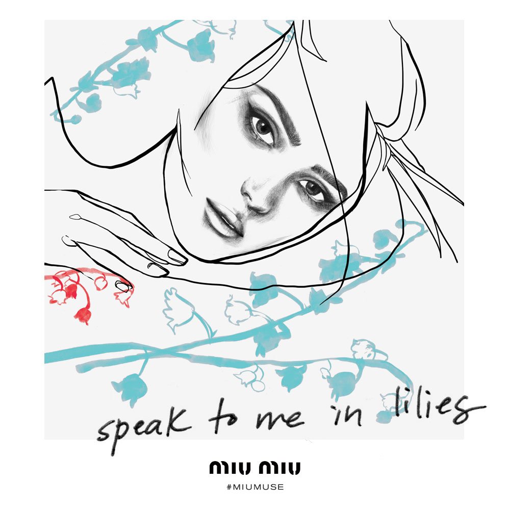 MIUMIUofficial's tweet photo. Because one can never have too many lilies on May 1st #MiuMuse #MiuMiuParfum https://t.co/rfuqOPy69N