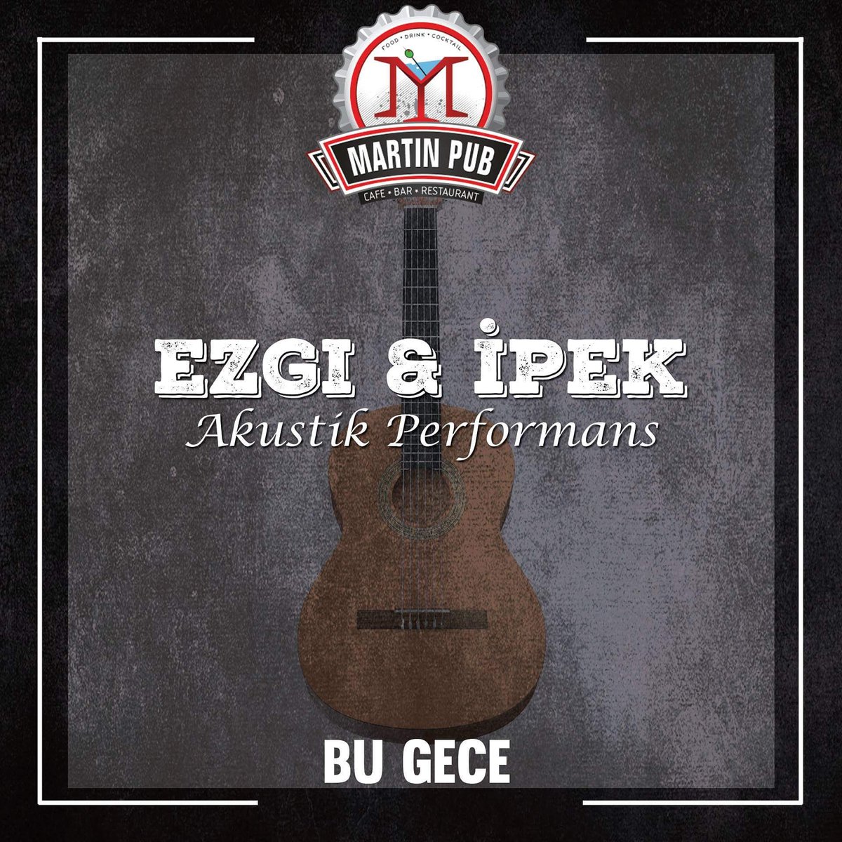 martinpub_'s tweet photo. Ezgi ve Ipek ile akustik performanslarıyla  Martin Pub sahnesinde  🎶🎵 https://t.co/4Y6PrAsQOh