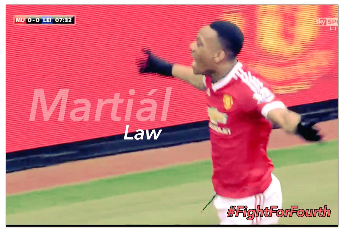 Sebmeister's tweet photo. @AnthonyMartial scores a beauty. 

#MUFCvLEI 
#fightforfourth https://t.co/PpJXtqKeQX