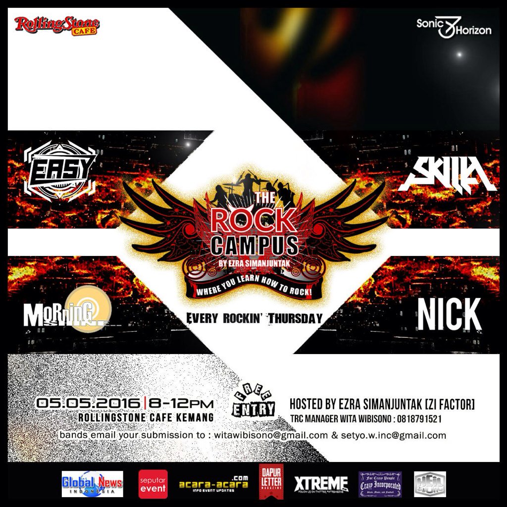 Merapaaatttttt genkssss!! Kita ber DJENT mbud riaaa kamiss ini  di rollingstones cafe !! See yaaaa