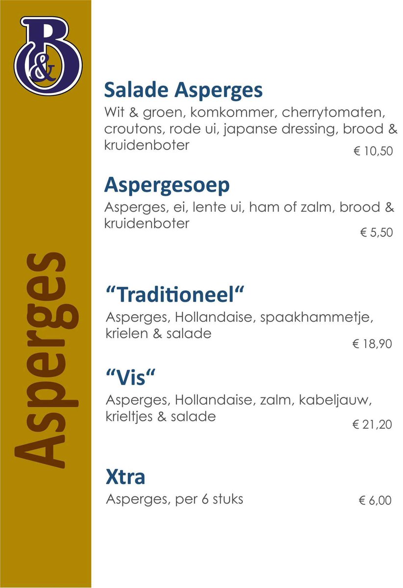 BeekmanBeekman's tweet photo. Vanaf vandaag verkrijgbaar bij Beekman; #Asperges !
Loop eens lekker binnen, of heerlijk op het terras! https://t.co/9EhpP3ChOu