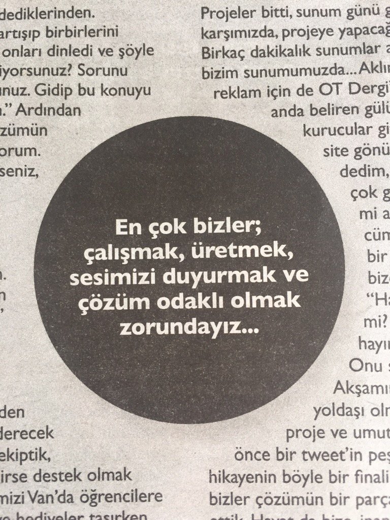smnnrkym's tweet photo. 1 Mayıs İşçi ve Emekçilerin bayramı kutlu olsun.Birlik, dayanışma ve haksızlıklarla mücadeleye devam. @otdergi https://t.co/RDiUxAcazX