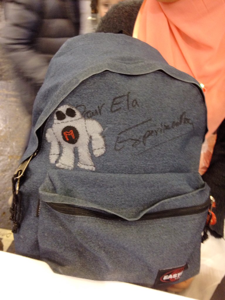 Vallily09's tweet photo. Sac customisé #MFP2016 ##doudousbymamies @MakerFaireParis @makerfaire https://t.co/2x0voziLjy