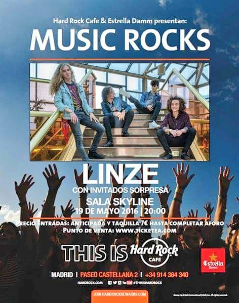 PREPARAROS : #LINZE en @HardRockMadrid el #19DEMAYO en #MADRID con Célebres sorpresas!