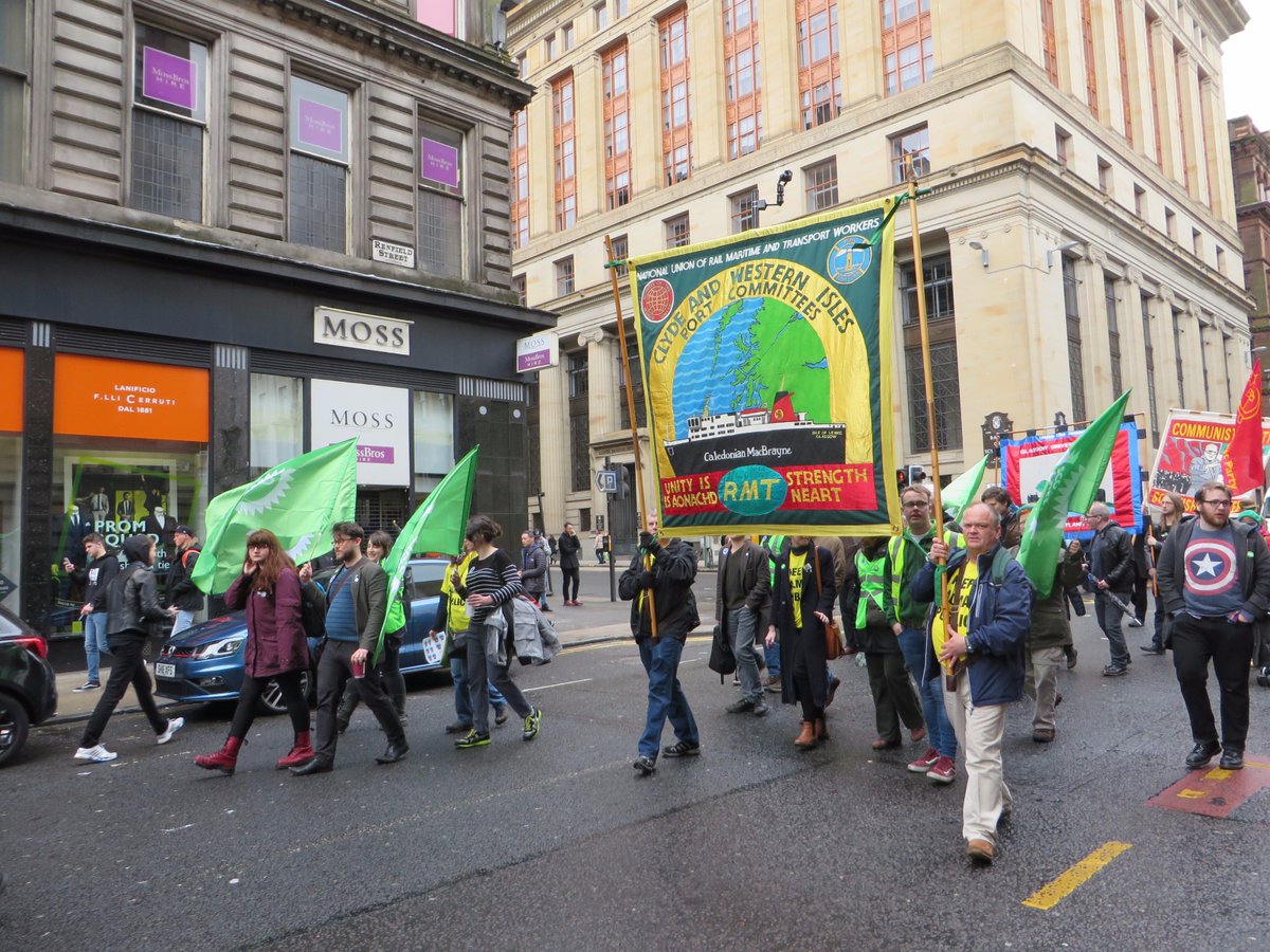 glasgowgreens's tweet image. Once again we marched in Glasgow this #MayDay in solidarity and support of workers&apos; rights.