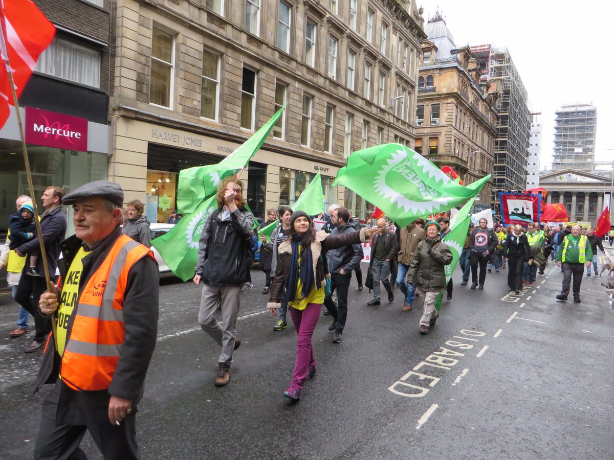 glasgowgreens's tweet image. Once again we marched in Glasgow this #MayDay in solidarity and support of workers&apos; rights.