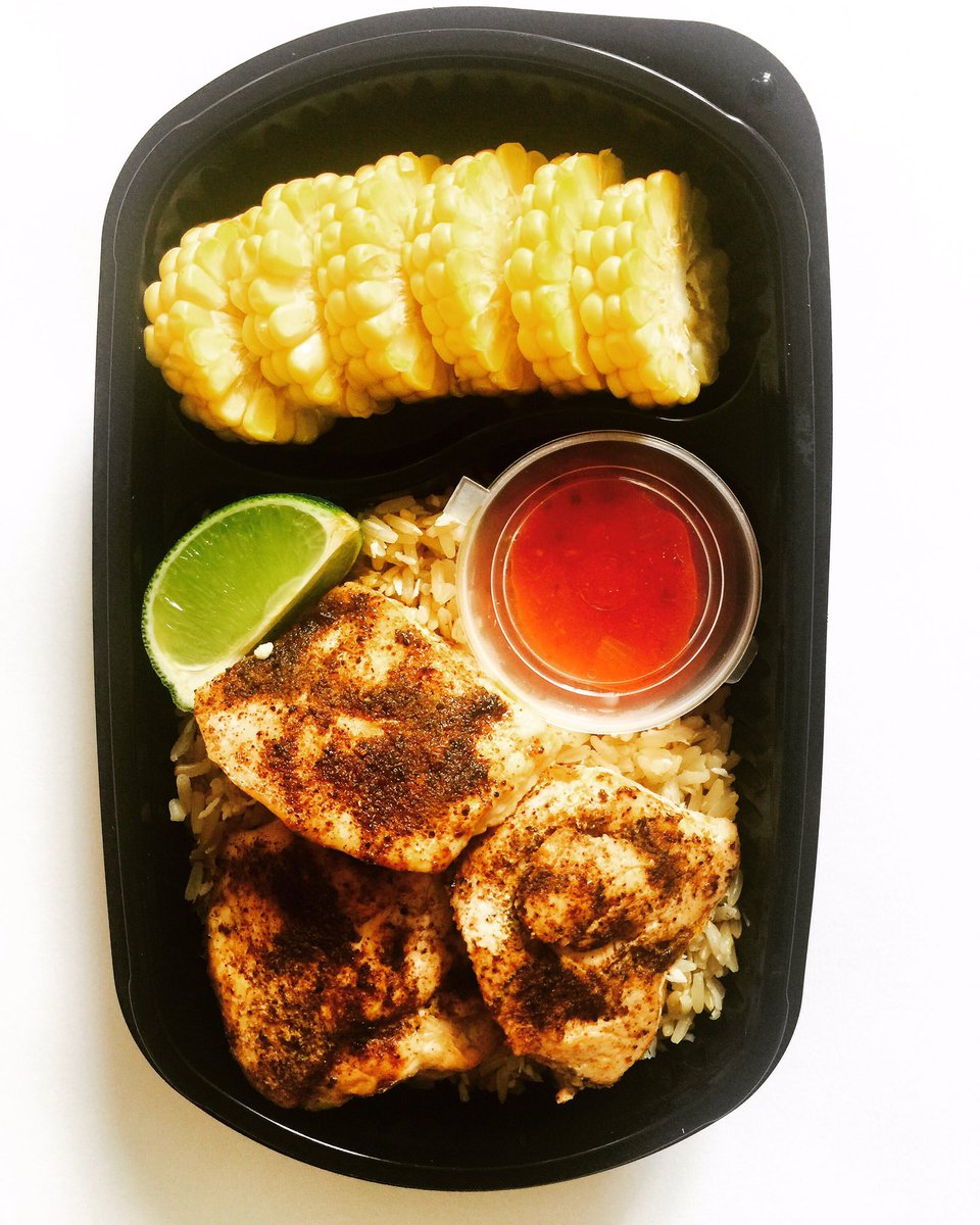 FFunctionalFood's tweet photo. ** Meal of the month ** 

Our delicious Jamaican jerk chicken &amp; coconut rice 😋😋😋😍 

https://t.co/qor5NEgLbM https://t.co/iC3ggOrbBz