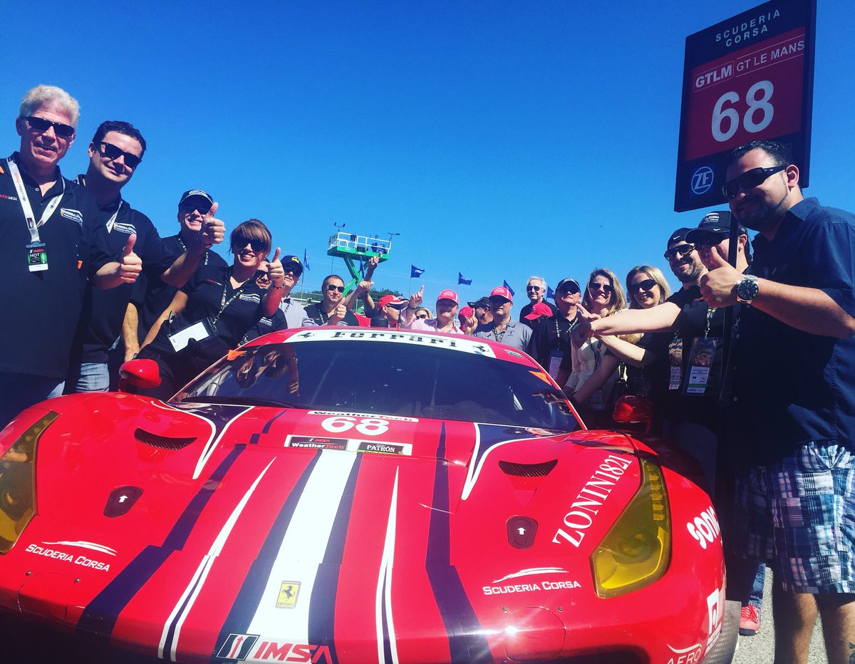 Scuderia_Corsa's tweet photo. So great to have a #massive support @MazdaRaceway today from our partners @ZoninProsecco! #HungryForWin #MontereyGP https://t.co/ccoOhyrsms