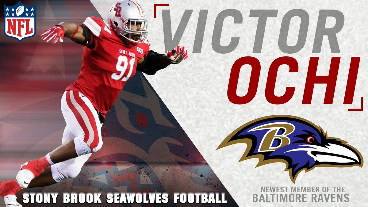 SBAthletics's tweet photo. Congrats, Victor Ochi (@Vochi91) on signing with the @Ravens! 🏈 https://t.co/N3uKliCrwe