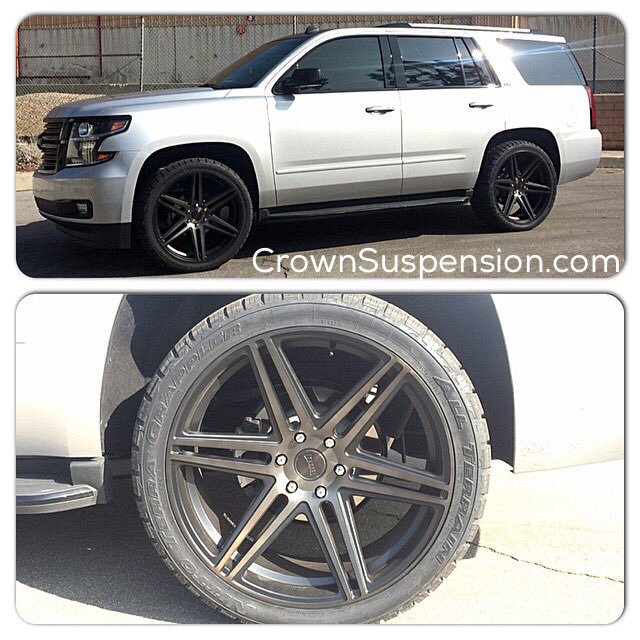 crownsuspension's tweet photo. #2015 #chevy #Tahoe#CrownSuspension 2" rear #levelingkit #loweringkit #dropkit #2015chevytahoe #2015tahoe #chevrolet https://t.co/GIm4gyvtjp