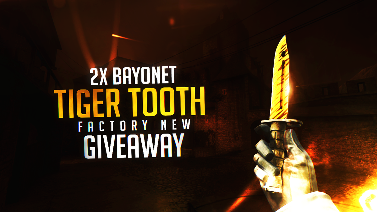 ObeyAlliance's tweet photo. 2x BAYONET TIGER TOOTH (FN) GIVEAWAY! 
MUST RT AND FOLLOW @TheObeyAlliance and @byJuked to enter!
WINNER PICKED 5/8! https://t.co/vx1BDyDwgV