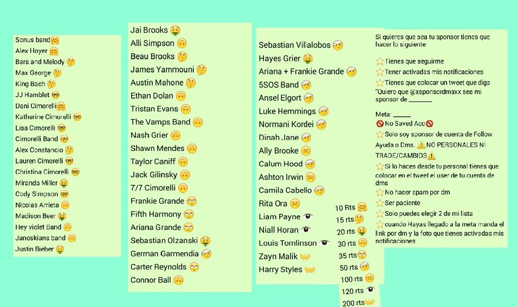 EstefanydeHoran's tweet image. Quiero que @xSponsordmsxx sea mi sponsor de Liam Payne.
Meta: 120 RTS. Para la cuenta @Dms_Ayuda_123 
🚫No saved acc🚫