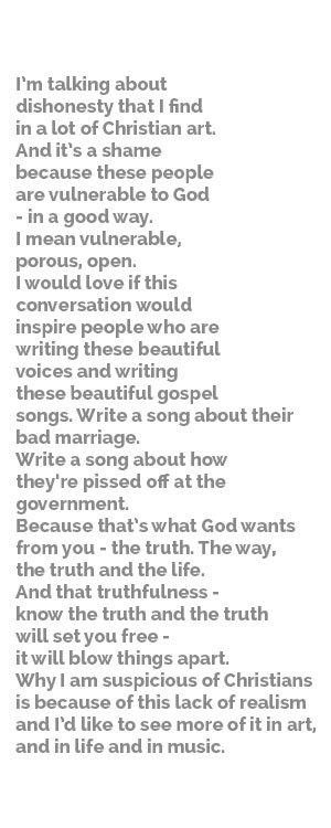 Nate_Clarke's tweet photo. Here are Bono's full comments that come just after Eugene Peterson talks about how hard honesty is. https://t.co/Fw3CUe8aLP