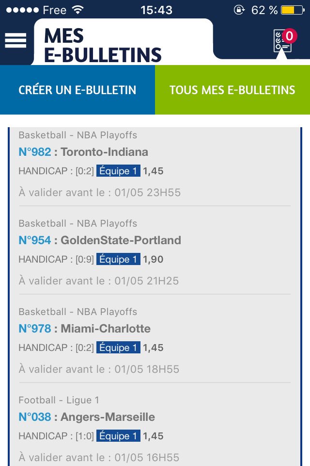 PronosElite's tweet image. Voici les pronos du jours 
CT: 5,79@
Gérez vos mises💶⚽️🏀🔥💯💰👌🏼💪🏼