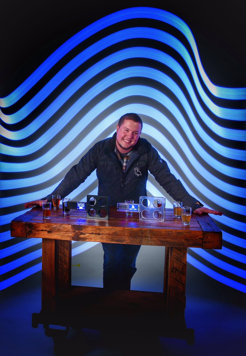 BENovator's tweet image. Introducing @FliteBrite 🍻

The world's smartest beer flight paddle! Pre-order at FliteBrite.com!

#CBC16