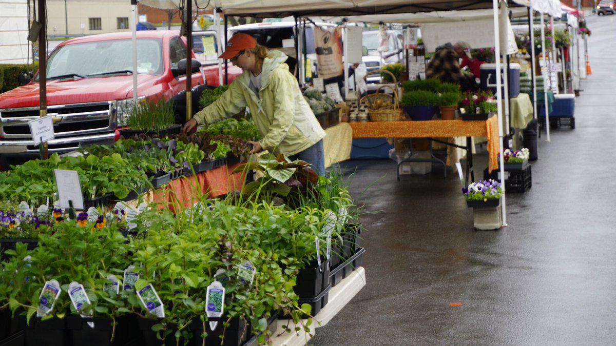 Discover_Schdy's tweet photo. The Schenectady Greenmarket moves back outside today and the vendors are getting ready! Stop by today 10a to 2p! https://t.co/k6eqYGLpaj