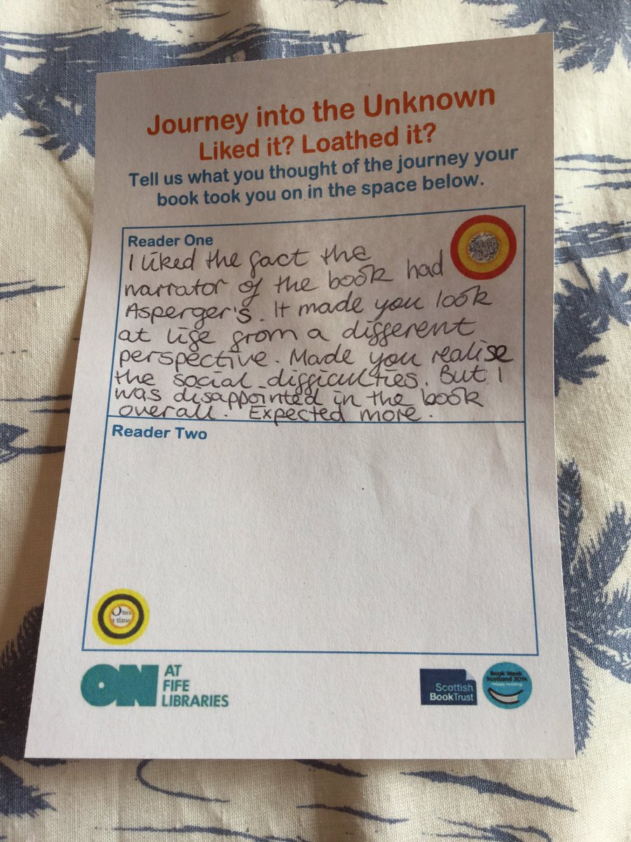 charline84's tweet photo. Love this idea @onfifelibraries Hoping to find more of these in the books I borrow ππ» #readerone https://t.co/o8091Qnvua