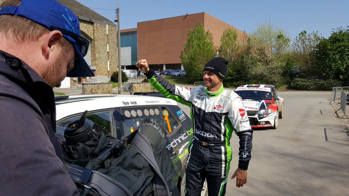 #rallyedewallonie Retour victorieux de Freddy Loix !
