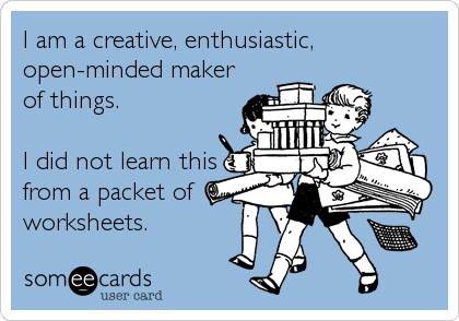 Let's encourage more hands-on project based learning which allows students to be creative. Image via <a href="/AngelaAbend/">Angela Abend</a>