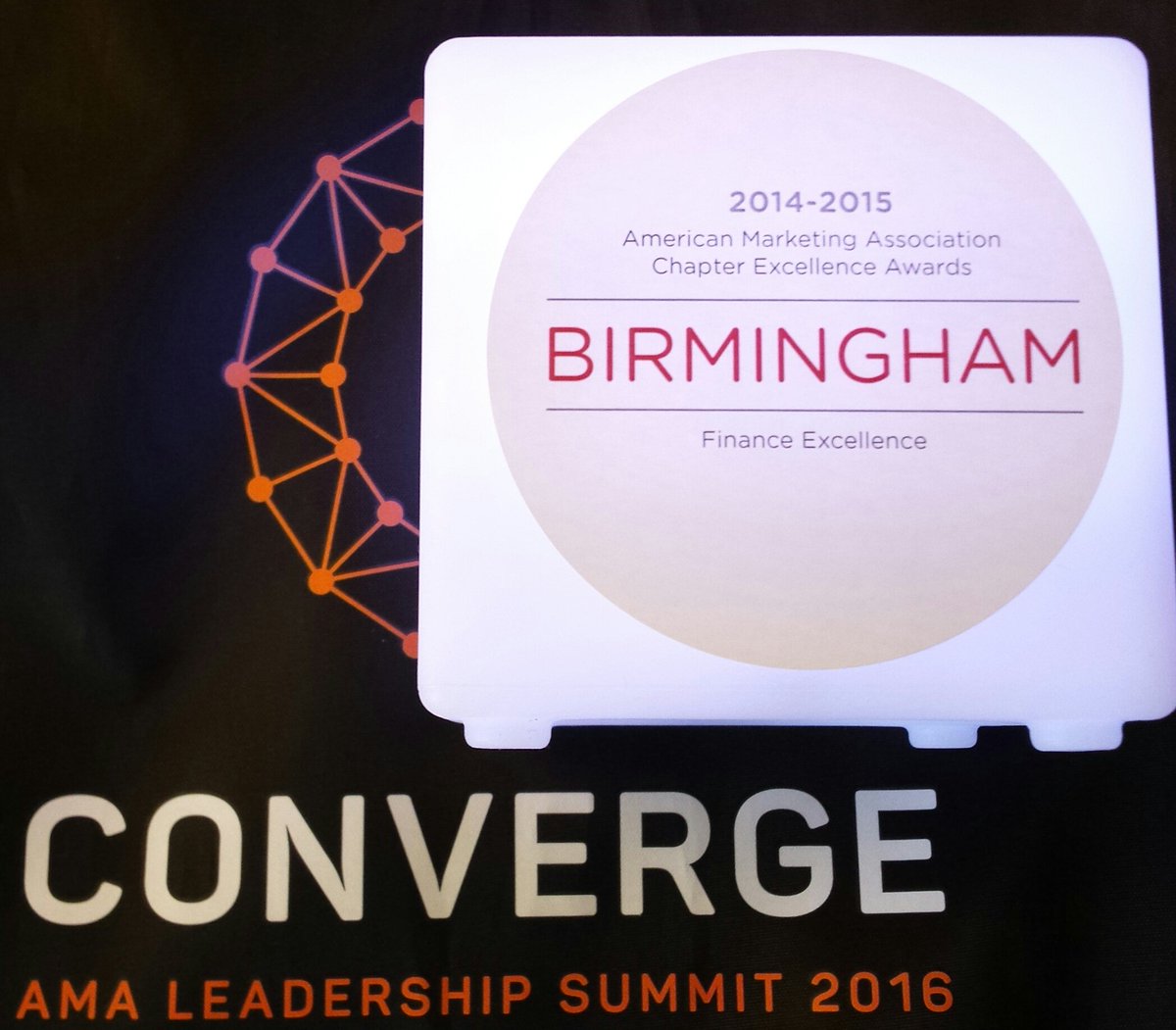 David_eWilson's tweet photo. Congratulations! @BirminghamAMA #learnconnectadvance @amasummit #AMASummit https://t.co/5DEUAlHSvV