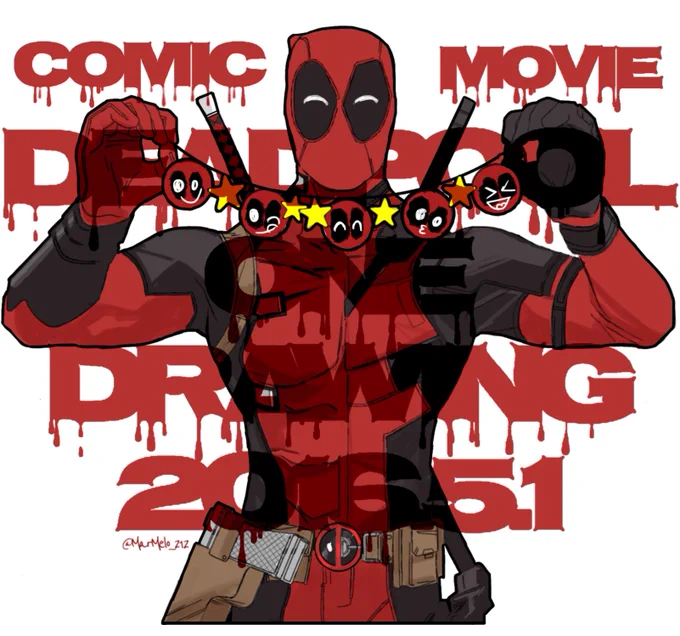 参加失礼します!
#映画デッドプール公開記念ワンドロワンライ 