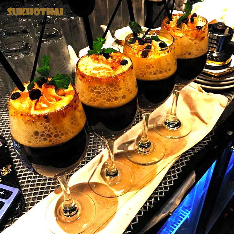 Sukhothai_'s tweet photo. Our Irish Coffee with Jameson's Whiskey, the perfect way to end your meal. Go on it is a #bankholiday after all! 😉 https://t.co/s57RTXhEIW