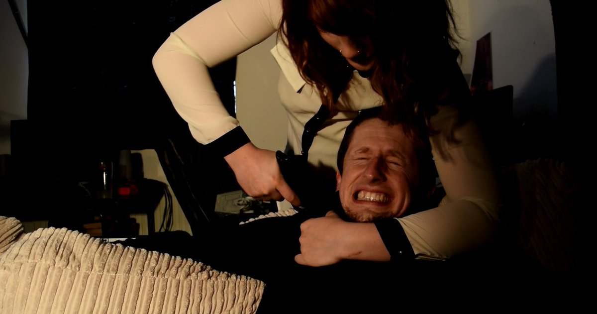 CallMeChurchLKA's tweet photo. As yesterday's shoot proves, do not piss off #KateChurch! Great performances from @ChelseaMarie__ and @LJBrzozka https://t.co/p4UM7pxNNA