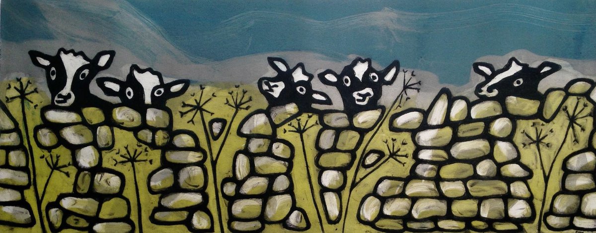 CherrydidiUK's tweet photo. 'Cow Parsley' by talented @AnnaTosney is off to be framed for it's new owner #Keswick @lakelandarts #cumbriaisopen https://t.co/lZnbhUUfsT