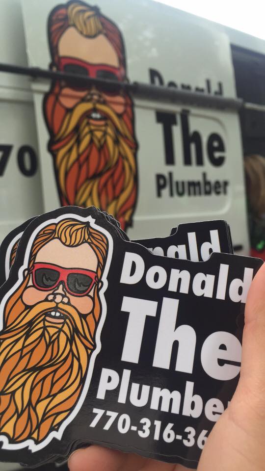 Wanderingline's tweet photo. Krewe of #DonaldThePlumber &amp; our dart league marching in yesterday's @InmanParkFest Parade! #FAFATL #FindDonald https://t.co/vUSkF25Yyy