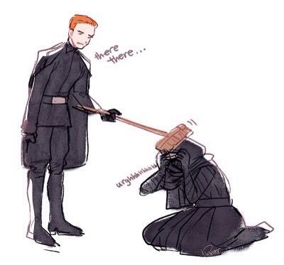 ConflictedB3n's tweet photo. Hux hates me, so he uses a broom to calm me down. Often times, it doesn't work. https://t.co/1wfRPZqRFW