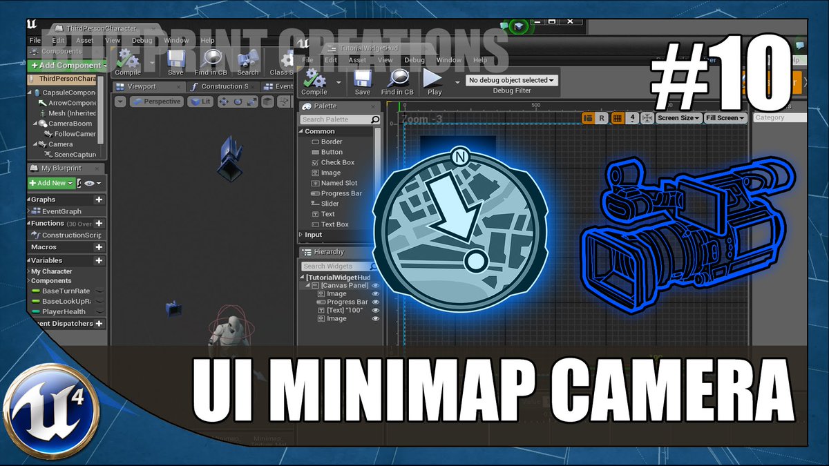 Rick King Creating A Ui Minimap 10 Unreal Engine 4 Blueprint Creations Tutorial T Co Qxyhgls1fi Gamedev Ue4